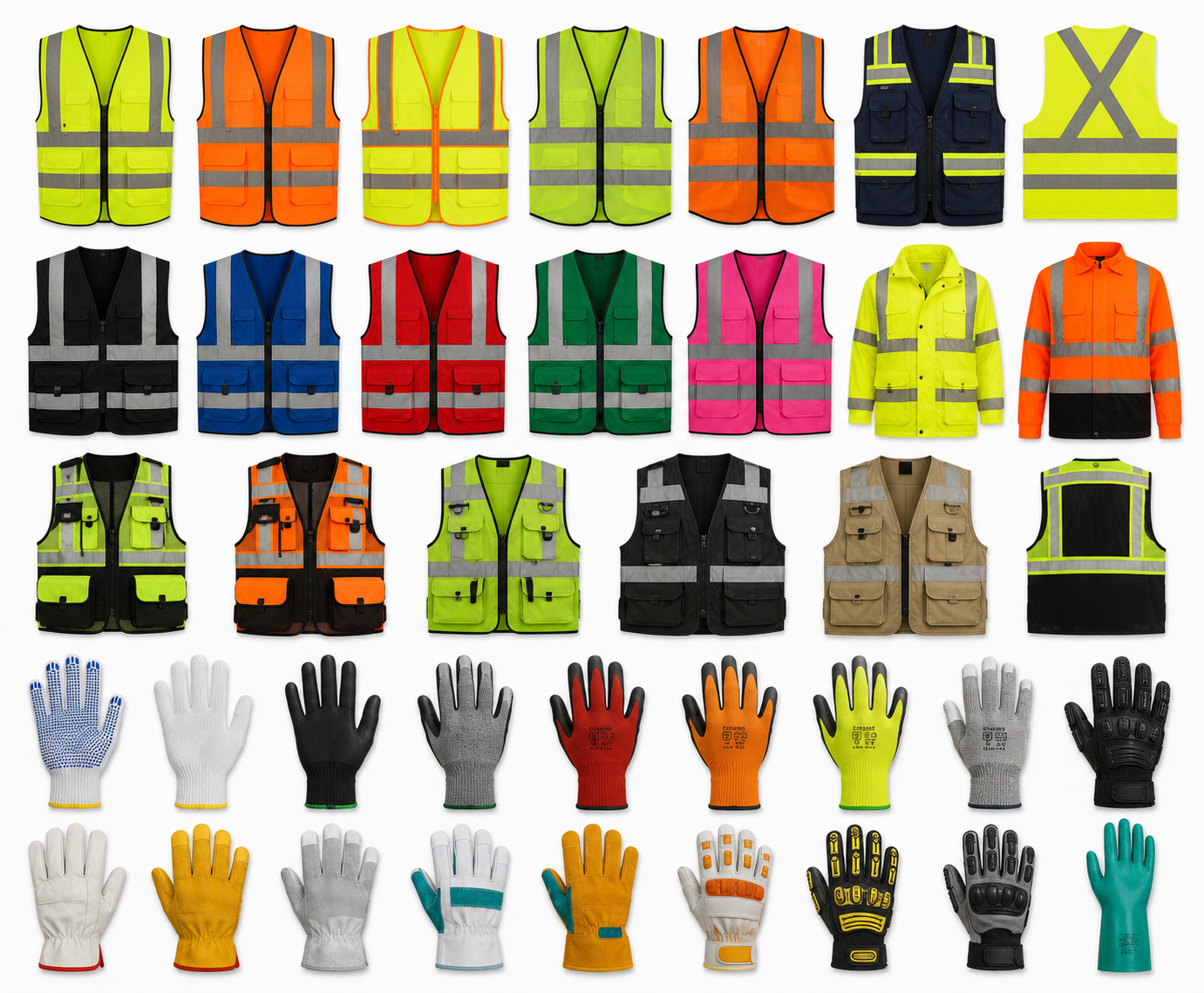 SAFETY VEST & GLOVES